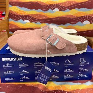 Birkenstock Boston VL/ Shearling Pink Clay